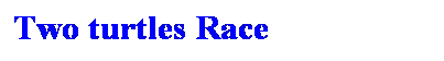 Text Box: Two turtles Race
