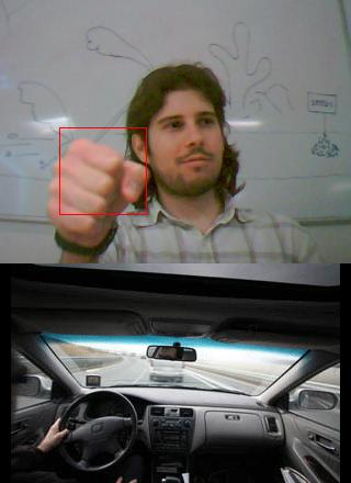 Driving a car